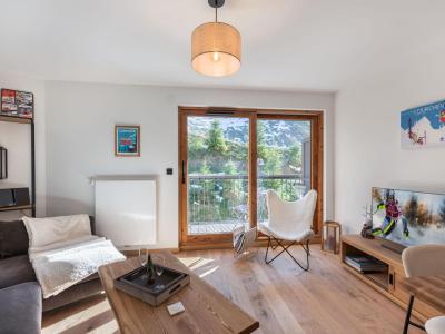 Urlaub in den Bergen 2-Zimmer-Holzhütte für 4 Personen (ARH 127) - Résidence Heliantheme - Courchevel - Wohnzimmer