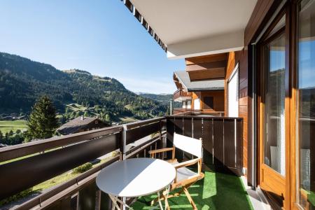 Vakantie in de bergen Studio 4 personen (07) - Résidence Helianthes A - La Clusaz - Balkon