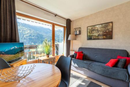 Vakantie in de bergen Studio 4 personen (07) - Résidence Helianthes A - La Clusaz - Woonkamer