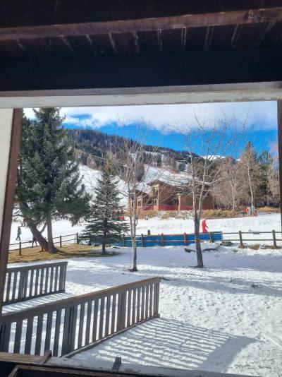 Vacances en montagne Studio coin montagne 4 personnes - Résidence Horizons - Pra Loup - Terrasse