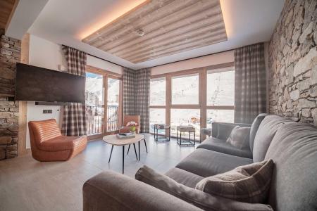 Urlaub in den Bergen 4-Zimmer-Berghütte für 8 Personen (87m²) - Résidence Hôtelière Denali - Tignes - Wohnzimmer