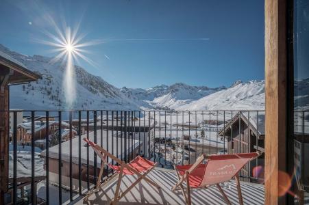 Urlaub in den Bergen 8 Zimmer Maisonettewohnung für 16 Personen (83) - Résidence Hôtelière Denali - Tignes - Balkon