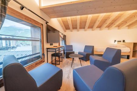 Urlaub in den Bergen Wohnung 3 Mezzanine Zimmer 8 Leute (80) - Résidence Hôtelière Denali - Tignes - Wohnzimmer