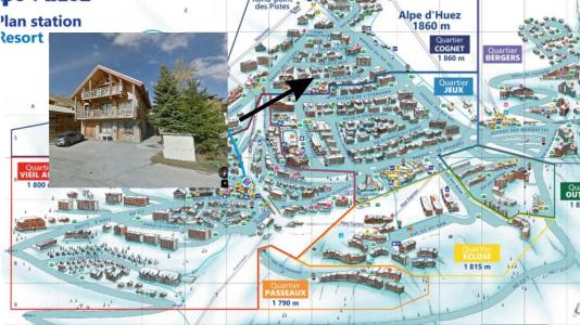 Urlaub in den Bergen 2-Zimmer-Holzhütte für 4 Personen - Résidence Imaya - Alpe d'Huez - Plan