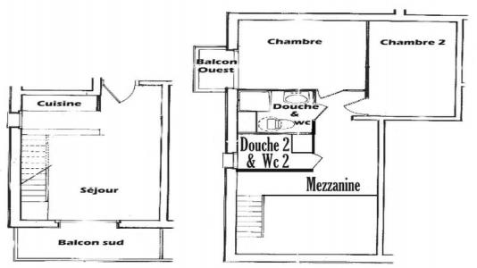 Vacances en montagne Appartement duplex 3 pièces 8 personnes (22) - Résidence Isabella C - Les Saisies - Logement