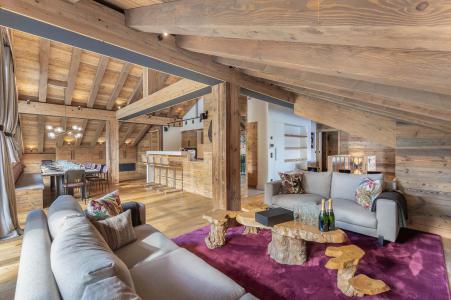 Holiday in mountain resort 7 room duplex apartment 12 people (LUNIOR 32) - Résidence Isard - Courchevel - Living room