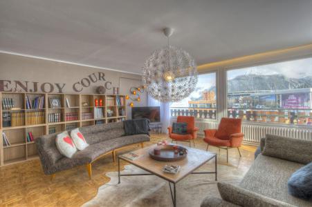 Holiday in mountain resort 5 room apartment 8 people - Résidence Jean Blanc Sports - Courchevel - Living room