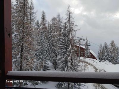 Urlaub in den Bergen 2-Zimmer-Holzhütte für 4-6 Personen (416) - Résidence l'Aiguille Grive Bât III - Les Arcs - Balkon