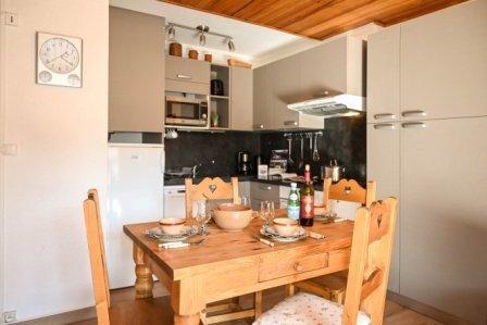 Vakantie in de bergen Studio 4 personen (2) - Résidence l'Alpet - Montgenèvre - Woonkamer