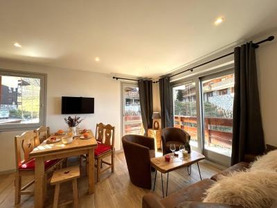 Vakantie in de bergen Appartement 3 kamers bergnis 5 personen (02) - Résidence l'Alpinéa - Méribel-Mottaret - Woonkamer