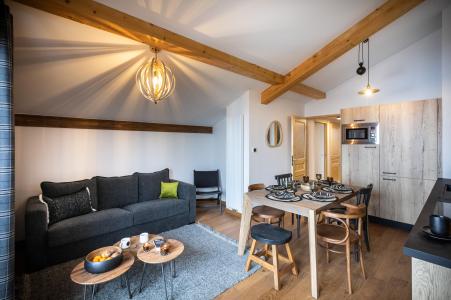 Urlaub in den Bergen 2-Zimmer-Holzhütte für 6 Personen - Résidence l'Altarena - Les Saisies - Wohnzimmer