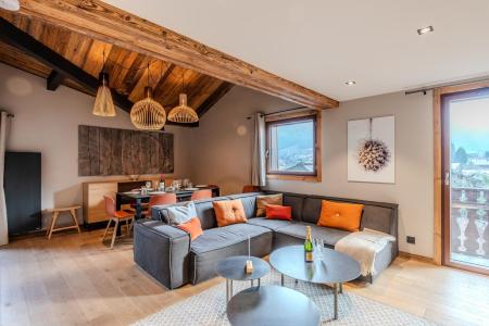 Vakantie in de bergen Appartement duplex 4 kamers 8 personen (B4) - Résidence l'Edelweiss - Morzine - Woonkamer