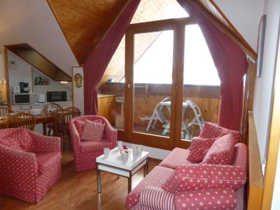 Vakantie in de bergen Appartement 3 kamers 4 personen (CT834) - Résidence l'Enclave - Les Contamines-Montjoie - Woonkamer