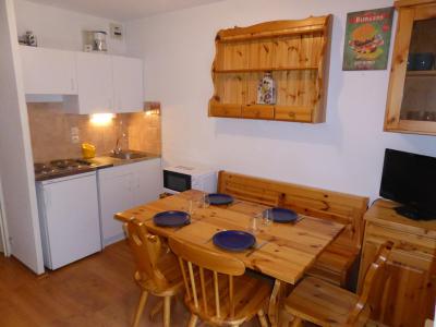 Vakantie in de bergen Studio bergnis 4 personen (J711) - Résidence l'Enclave - Les Contamines-Montjoie - Woonkamer