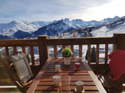 Urlaub in den Bergen 3-Zimmer-Berghütte für 6 Personen (102D) - Résidence l'Odyssée - La Toussuire - Terrasse