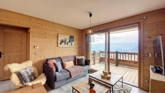 Vakantie in de bergen Appartement 3 kamers bergnis 6 personen (102E) - Résidence l'Odyssée - La Toussuire - Woonkamer