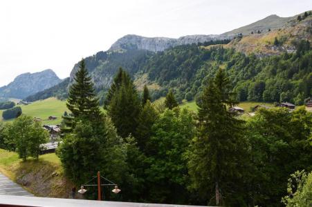 Vakantie in de bergen Studio bergnis 4 personen (A-1K) - Résidence l'Orée des Pistes - Le Grand Bornand - Balkon