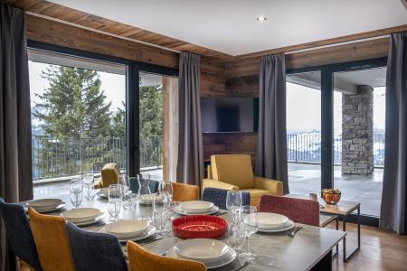 Urlaub in den Bergen 3-Zimmer-Holzhütte für 8 Personen (2) - Résidence l'Orée du Bois - La Rosière - Tisch