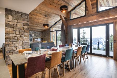 Urlaub in den Bergen 6-Zimmer-Holzhütte für 14 Personen (5) - Résidence l'Orée du Bois - La Rosière - Tisch