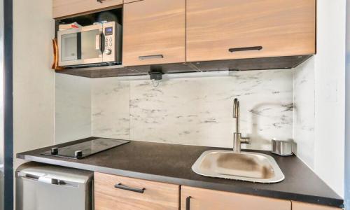 Vakantie in de bergen Studio 5 personen (Sélection 22m²-3) - Résidence l'Ours Blanc - MH - Alpe d'Huez - Keuken