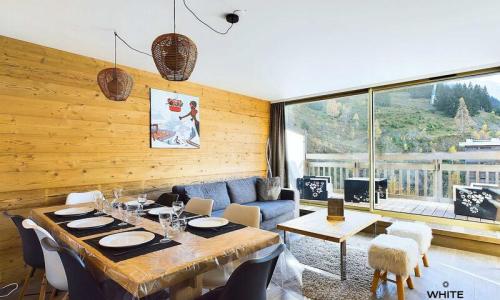 Skiverleih 3-Zimmer-Appartment für 6 Personen (58m²) - Résidence L'ourse Bleue - Courchevel - Draußen im Sommer