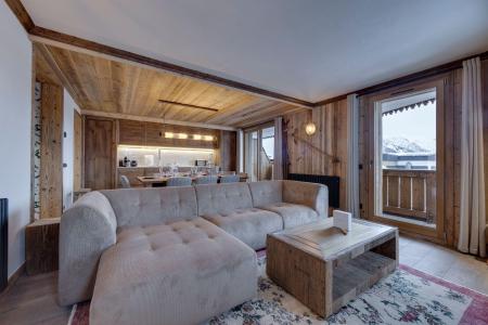 Wakacje w górach Apartament 4 pokojowy 8 osób (102) - Résidence la Charpenterie - La Rosière - Pokój gościnny