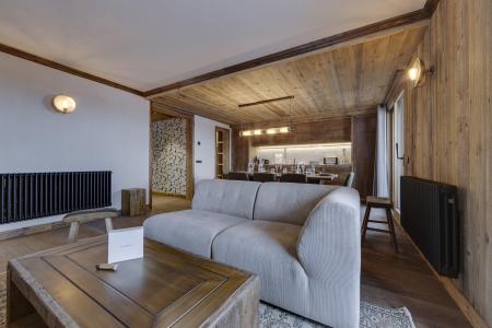 Vakantie in de bergen Appartement 3 kamers 8 personen (102) - Résidence la Charpenterie - La Rosière - Woonkamer