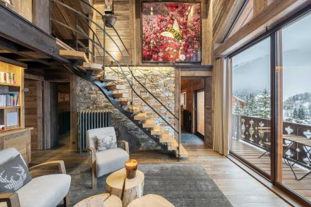 Vakantie in de bergen Appartement duplex 6 kamers 9 personen - Résidence la Chaumière - Méribel - Woonkamer