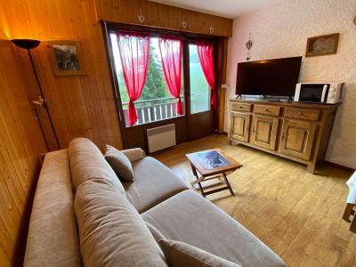 Vakantie in de bergen Studio bergnis 4 personen (02) - Résidence la Clairière - Le Grand Bornand - Woonkamer