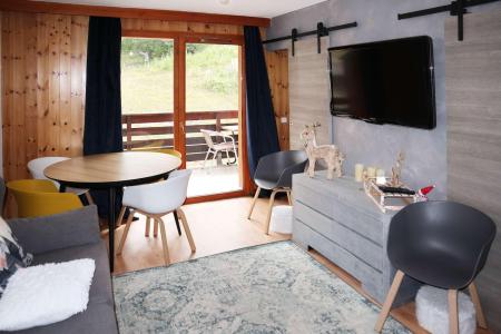 Urlaub in den Bergen 2-Zimmer-Holzhütte für 6 Personen (1052) - Résidence la Combe d'Or - Les Orres - Wohnzimmer