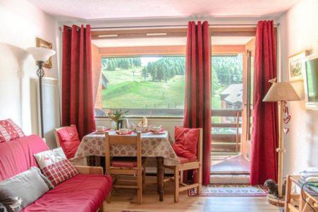 Vakantie in de bergen Studio bergnis 4 personen (B54) - Résidence la Ferme d'Augustin - Montgenèvre - Woonkamer