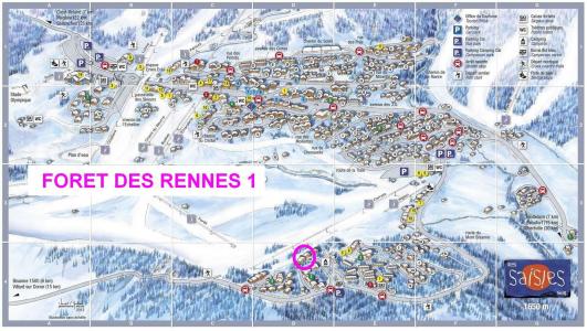 Vacaciones en montaña Résidence la Forêt des Rennes 1 - Les Saisies - Plano