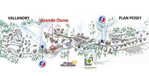 Wakacje w górach Apartament 2 pokojowy 5 osób (3564) - Résidence la Grande Ourse - Peisey-Vallandry