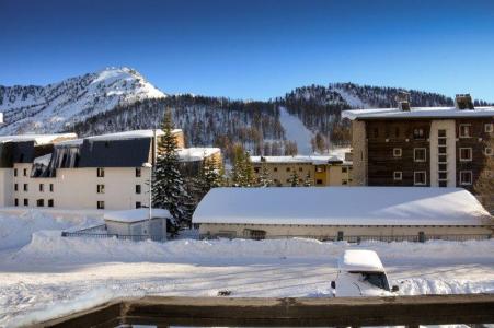 Urlaub in den Bergen Studio Schlafnische 4 Personen (55) - Résidence la Loubatière - Montgenèvre - Balkon