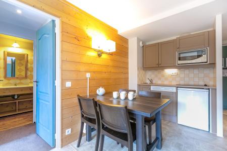 Vakantie in de bergen Appartement 2 kamers bergnis 5 personen (206) - Résidence la Marelle - Montchavin La Plagne - Woonkamer