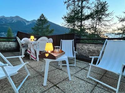 Urlaub in den Bergen 2-Zimmer-Berghütte für 8 Personen (379) - Résidence la Mazelière - Les Orres - Terrasse