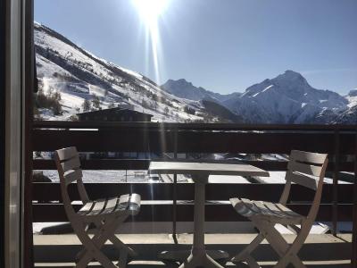 Vacances en montagne Studio coin montagne 4 personnes (223) - Résidence La Meije 10 - Les 2 Alpes - Balcon