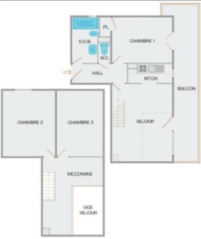 Urlaub in den Bergen 3-Zimmer-Appartment für 6 Personen (ZUIDERENT - BLOM) - Résidence la Piste Rouge A - Le Grand Bornand