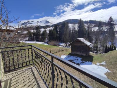 Vacaciones en montaña Apartamento 2 piezas para 3 personas (0841) - Résidence la Touvière - Le Grand Bornand - Balcón