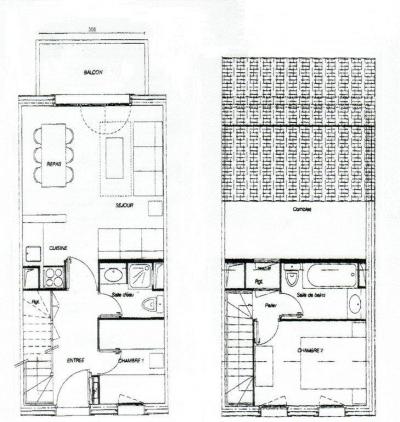 Каникулы в горах Апартаменты дуплекс 3 комнат 6 чел. (GL385) - Résidence la Valériane - Valmorel