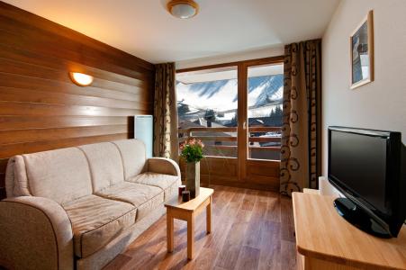 Urlaub in den Bergen Résidence Lagrange les Chalets du Mont Blanc - Les Saisies - Wohnzimmer