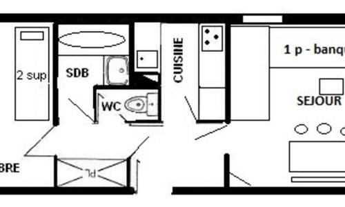 Alquiler al esquí Apartamento 2 piezas para 5 personas (35m²) - Résidence le Belvédère - Maeva Home - La Plagne - Verano