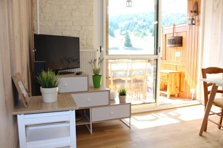 Vakantie in de bergen Studio bergnis 4 personen (BA0242S) - Résidence le Bois d'Aurouze - Superdévoluy - Woonkamer