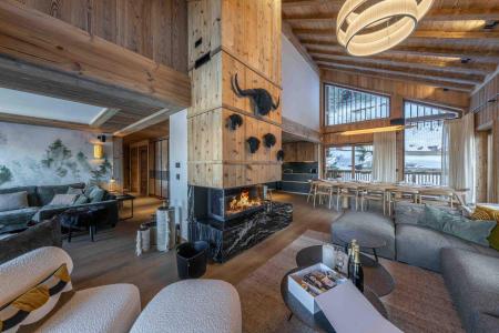 Urlaub in den Bergen 6 Zimmer Maisonettewohnung für 12 Personen (701) - Résidence Le Bois des Ours - Méribel - Wohnzimmer