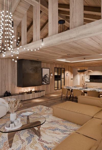 Vacaciones en montaña Apartamento 4 piezas para 6 personas (304) - Résidence Le Bois des Ours - Méribel - Estancia