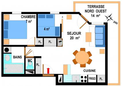 Vacanze in montagna Appartamento 3 stanze per 6 persone (B18) - Résidence le Bonheur des Pistes - Val Cenis