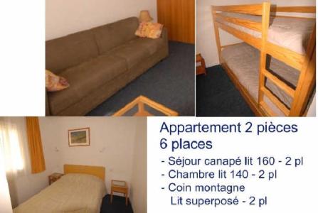 Vakantie in de bergen Appartement 2 kamers 6 personen (17) - Résidence le Chalet - Gourette - Woonkamer