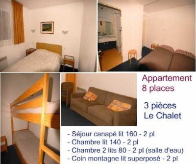 Vakantie in de bergen Appartement 3 kamers 8 personen (10) - Résidence le Chalet - Gourette - Woonkamer