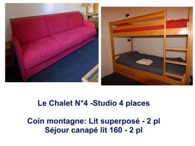 Vacaciones en montaña Estudio para 4 personas (4) - Résidence le Chalet - Gourette - Alojamiento