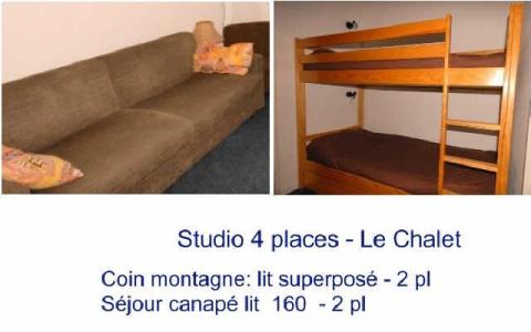 Vacaciones en montaña Estudio para 4 personas (8) - Résidence le Chalet - Gourette - Estancia